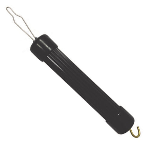 Button Hook / Zipper Aid Polyurethane Handle Black