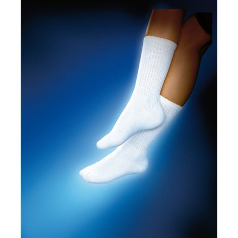 Sensifoot 8 - 15 Diabetic Crew Socks White Ex-large