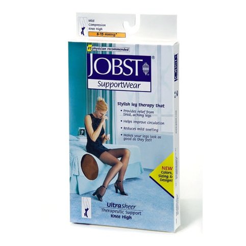 Jobst Support Ultrashr/knee-hi Sun Bronze 4.5-6.5 Shoe Size