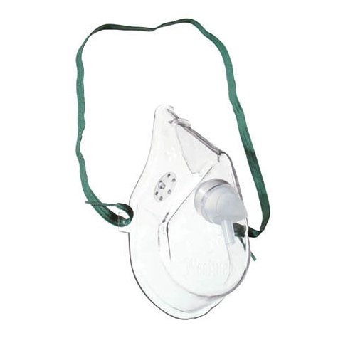 Oxygen Mask Adult W/7' Tubing Medium Concentration each