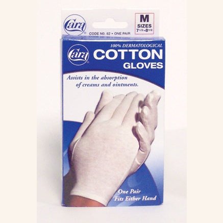 Cotton Gloves - White Medium pair Fits 7-1/2 - 8-1/2