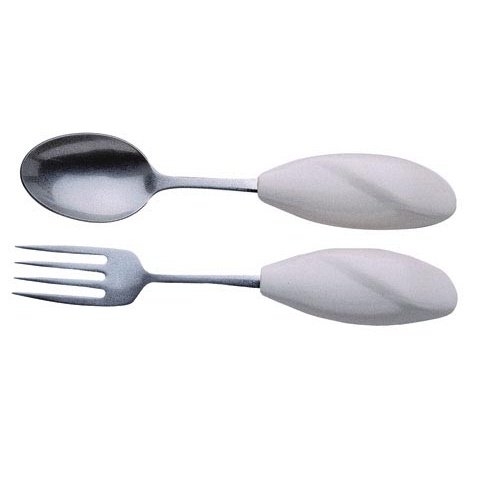 Adaptive Utensil Grip Holders - Universal Fit Spoon & Fork Attachments 2 Pack