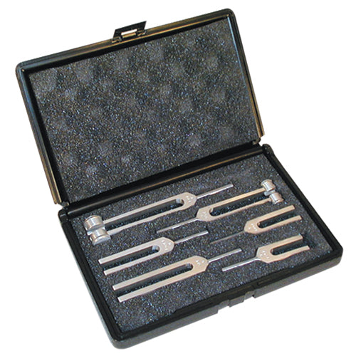 Tuning Fork Clinical Grade Set 128-4096 Cps 6 Pc+case