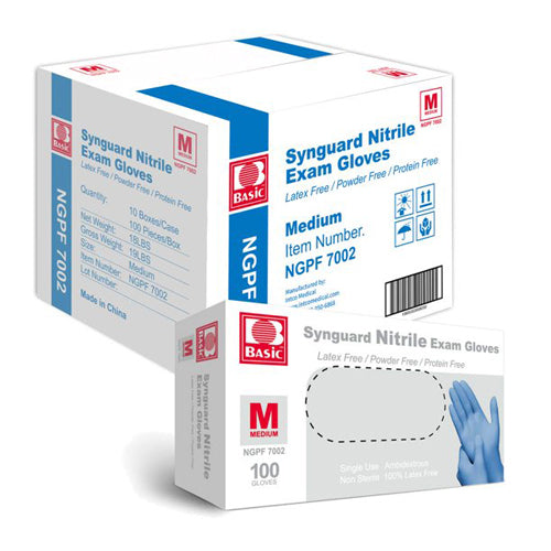 Synguard Nitrile Exam Gloves 10 Bxs/case Medium