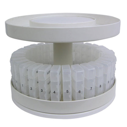 Revolving Medicine Center W/31daily Pill Compartments