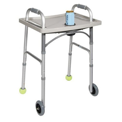 Universal Walker Tray With Cup Holder Grey Drive