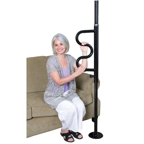 The Curve Security Pole Black