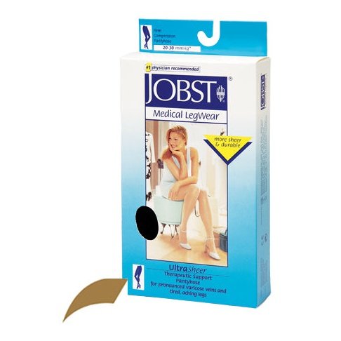 Jobst Ultrasheer 20-30 Ct Pantyhose Sun Tan Large