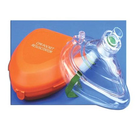 Cpr Pocket Mask W/hard Case & One-way Valve & O2 Inlet