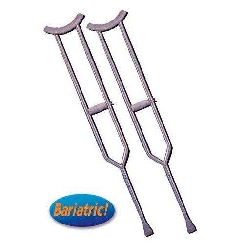 Crutches Steel H/d Bariatric Tall Adult pair