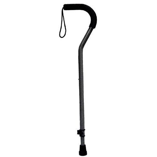 Cane W/ Tab-loc Silencer Offset Handle Black