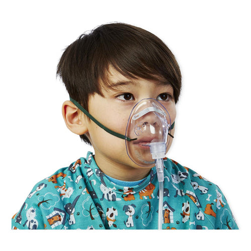 Oxygen Mask Pediatric W/7' Tubing Medium Conc each