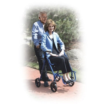 Duet Rollator/transport Chair Blue