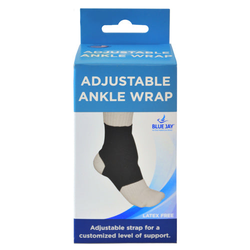 Blue Jay Adjustable Ankle Wrap Black Medium 8 -9