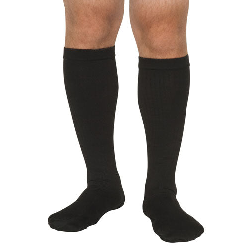 Men's Mild Support Socks 10-15mmhg Black Md/lg