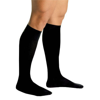 Men's Firm Support Socks 20-30mmhg Black Large