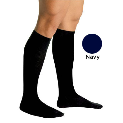 Men's Firm Support Socks 20-30mmhg Navy Large