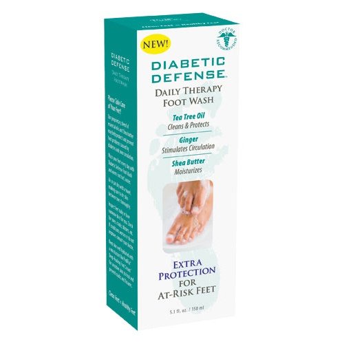 Diabetic Defense Daily Therapy Foot Wash 5.1 Oz. Bottle