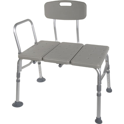 Transfer Bench Plastic drive 3-section And Backrest-gray