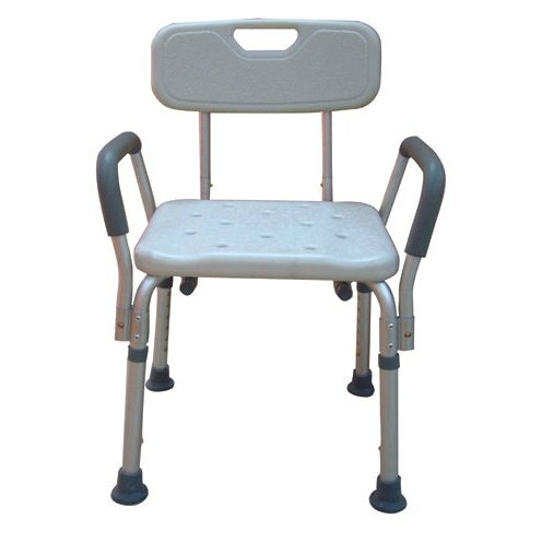 Bath Bench Adj Ht. W/back-kd W/remov Padded Arms drive