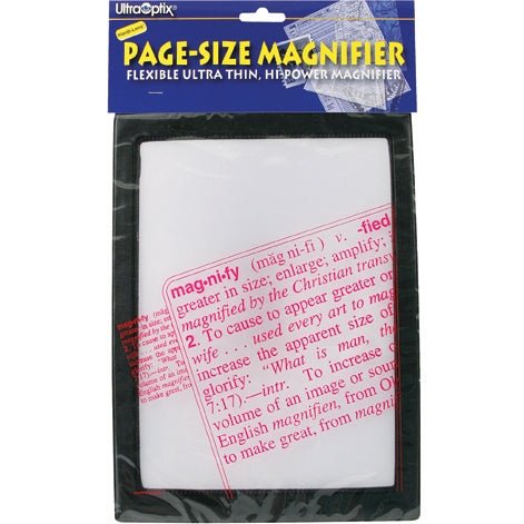 Magnifier Full Page Reading Fresnel 7 X10 W/border