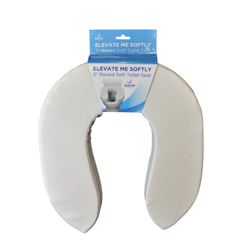 Elevate Me Softly Blue Jay 2 Raised Soft Toilet Seat